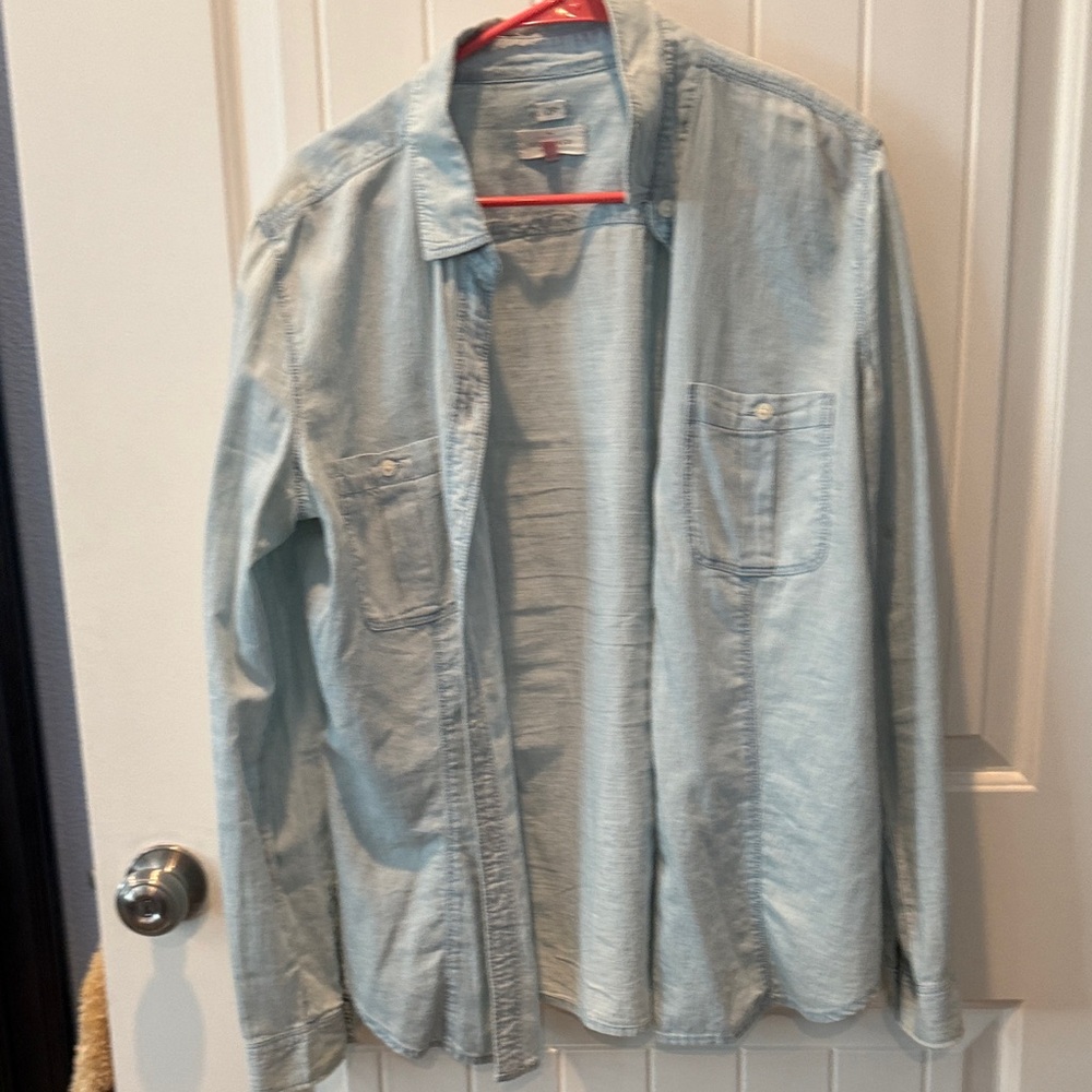 LOFT Light Blue Button Down Shirt